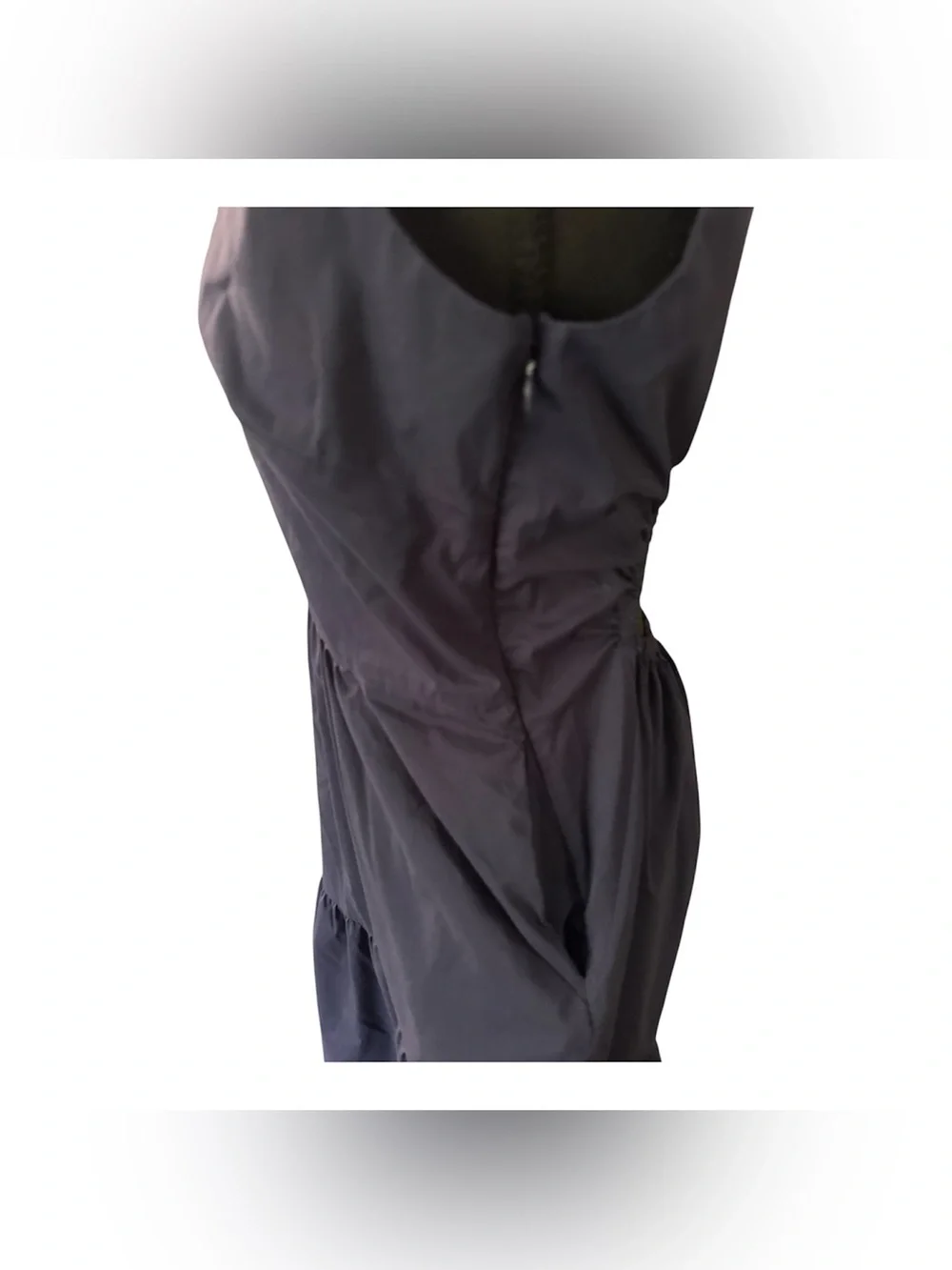 Luxely Sleeveless Navy Tiered Maxi Dress, Size 6.